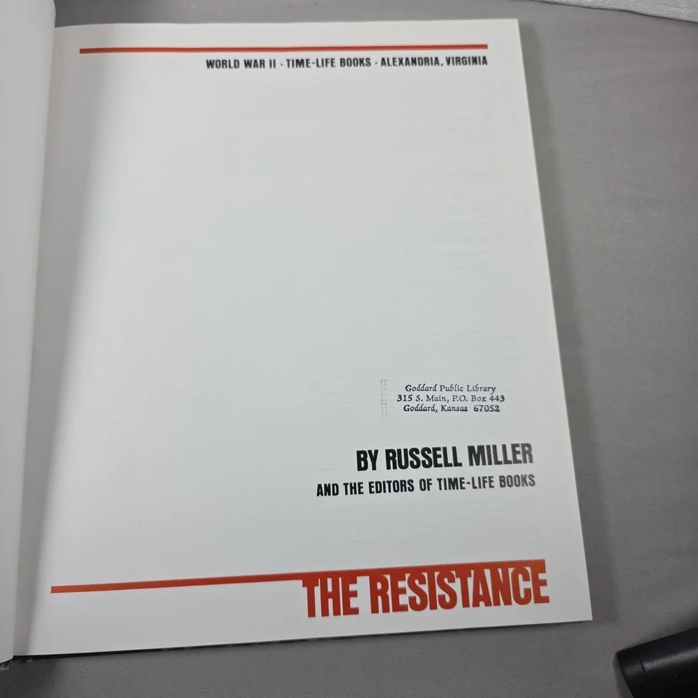 Vintage 1979 Time Life Books World War II Hardcover The Resistance